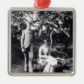 Adrian und Virginia Stephen, 1900 Silbernes Ornament (Vorne)