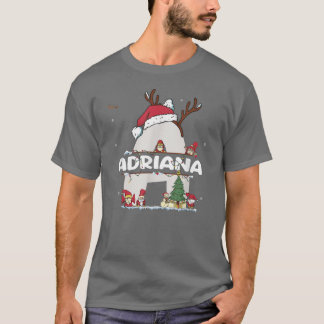 Adriana Christmas w Adriana Name für lustige Weihn T-Shirt