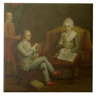 Adriana Giustinian Barbarigo und ihr Sohn Gerolamo Fliese