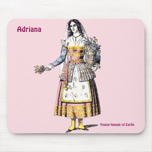 ADRIANA ~ Junge Frau CORFU ~ Mousepad (Vorne)