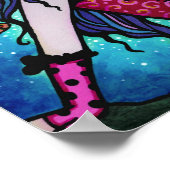 Adriana Mermaid Tropische Fantasie Kunst Poster (Ecke)