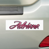 Adriana verblasste rosa Aufkleber Sticker Autoaufkleber (Auf Auto)