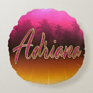 Adriana Vorname Name golden pink Kissen