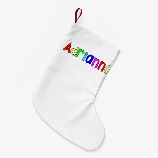 Adrianna Kleiner Weihnachtsstrumpf (Vorderansicht (hängend))