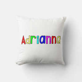 Adrianna - Rainbow-Text Kissen