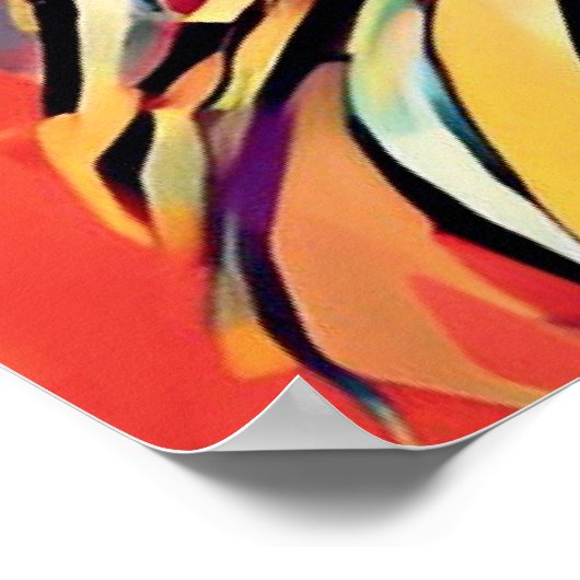 Adrianne sieht gutes Pop Art Poster aus (Ecke)