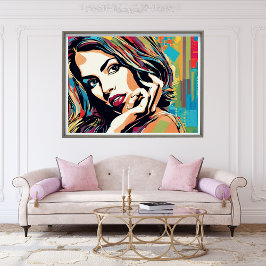 Adrianne sieht gutes Pop Art Poster aus