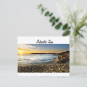 Adriatischer Strand Postkarte (Stehend Vorderseite)