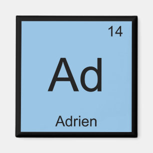 Adrien Name Chemie Element Periodensystem Magnet