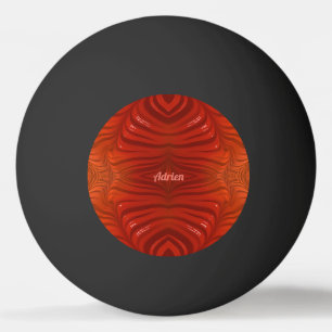 ADRIEN ~ Tangerine Orange Rot ~  Tischtennisball