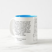 Adrien und Jake Farbtonbuch-Tasse (mit Zitat) Zweifarbige Tasse (Vorderseite Links)