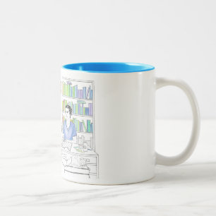 Adrien und Jake Farbtonbuch-Tasse (ohne Zitat) Zweifarbige Tasse