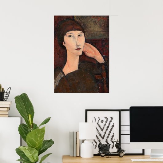 Adrienne - Amedeo Modigliani Fine Art Poster (Heimbüro)
