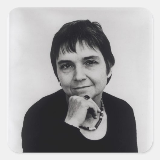Adrienne Cecile Rich , 1970er Quadratischer Aufkleber (Vorderseite)