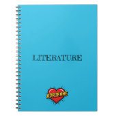 Adrienne Heart Blue Notizblock (Vorderseite)