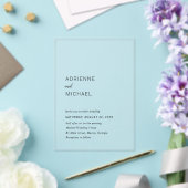 Adrienne Simple Modern Wedding Acryleinladungen (In Situ (Hochzeit))