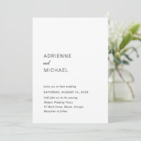 Adrienne Simple Modern Wedding