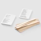 Adrienne Simple Modern Wedding Program Fächer (Non-assembled)