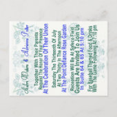 Adriennes letzte Einladung (Rückseite)