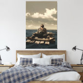 Adrift canvas print leinwanddruck (Insitu (Schlafzimmer))