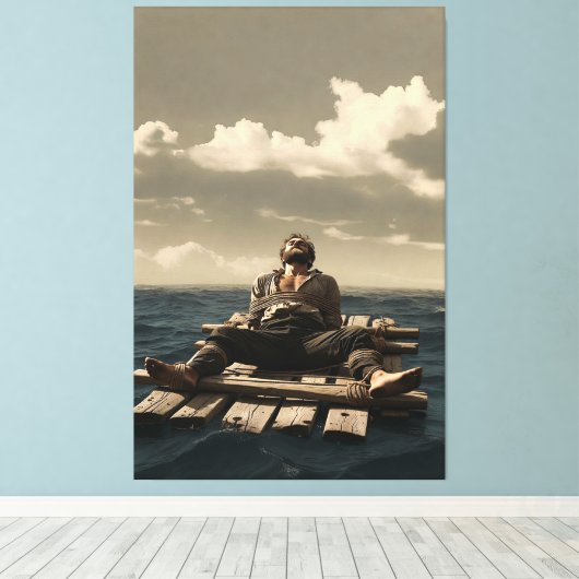 Adrift canvas print leinwanddruck (Insitu (Holzboden))
