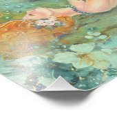 Adrift friedliche Meerjungdruckschrift von Renee Fotodruck (Ecke)