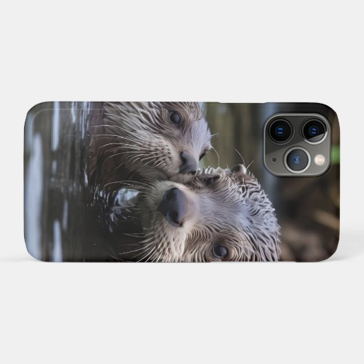 **"Adrift in Liebe: Mama und Baby Otter"*** Case-Mate iPhone Hülle (Rückseite (Horizontal))
