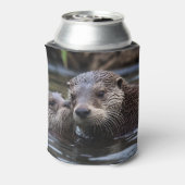 **"Adrift in Liebe: Mama und Baby Otter"*** Dosenkühler (Kanne Rückseite)