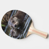 **"Adrift in Liebe: Mama und Baby Otter"*** Tischtennis Schläger (Seitenansicht)