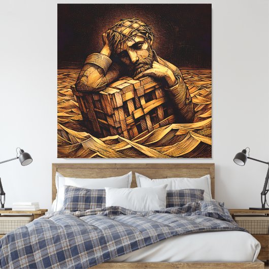 Adrift Leinwanddruck (Insitu (Schlafzimmer))