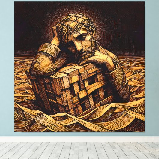 Adrift Leinwanddruck (Insitu (Holzboden))