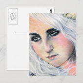 Adrift Mermaid Postcard Postkarte (Vorne/Hinten)