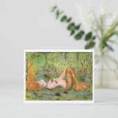 Adrift mermaid Postcard von Renee L. Lavoie Postkarte (Stehend Vorderseite)