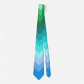 Adrift (Ocean Colors in Striping Pattern) Krawatte (Vorderseite)