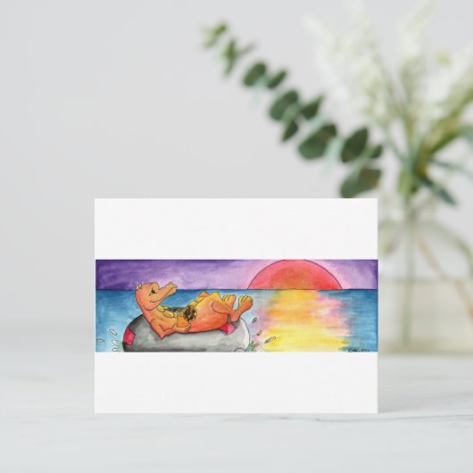 Adrift Postkarte (Stehend Vorderseite)