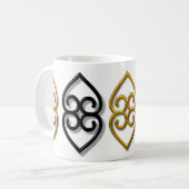 Adrinka - Erde Kaffeetasse (Vorderseite Links)