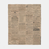 Ads of the Past, NY 1856 Fleecedecke (Vorderseite)