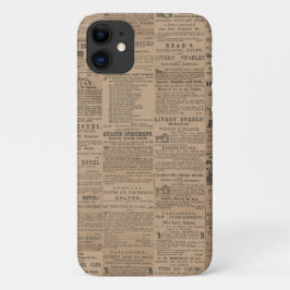 Ads of the Past, NY 1856 iPhone / iPad case