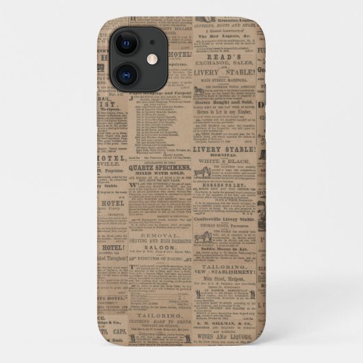 Ads of the Past, NY 1856 iPhone / iPad case (Rückseite)