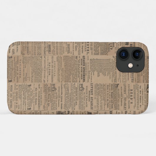 Ads of the Past, NY 1856 iPhone / iPad case (Rückseite (Horizontal))