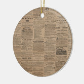 Ads of the Past, NY 1856 Keramik Ornament (Links)