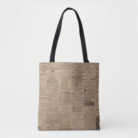 Ads of the Past, NY 1856 Tote Tasche (Vorderseite)