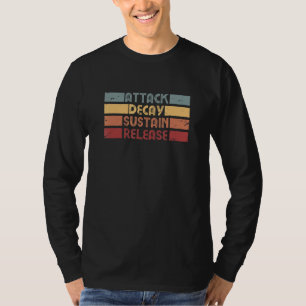 Adsr Synth Synthesizer Retro Music T-Shirt