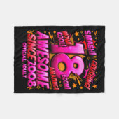 Adult 18 Year Old For Boys 18th Birthday Boy  Fleecedecke (Vorderseite (Horizontal))