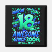 Adult 18 Year Old For Boys 18th Birthday Boy Magnet (Vorne)