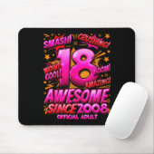 Adult 18 Year Old For Boys 18th Birthday Boy Mousepad (Mit Mouse)