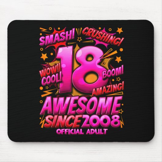 Adult 18 Year Old For Boys 18th Birthday Boy  Mousepad (Vorne)