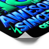 Adult 18 Year Old For Boys 18th Birthday Boy Poster (Ecke)