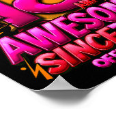 Adult 18 Year Old For Boys 18th Birthday Boy  Poster (Ecke)