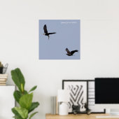 Adult and immature eagles poster (Heimbüro)